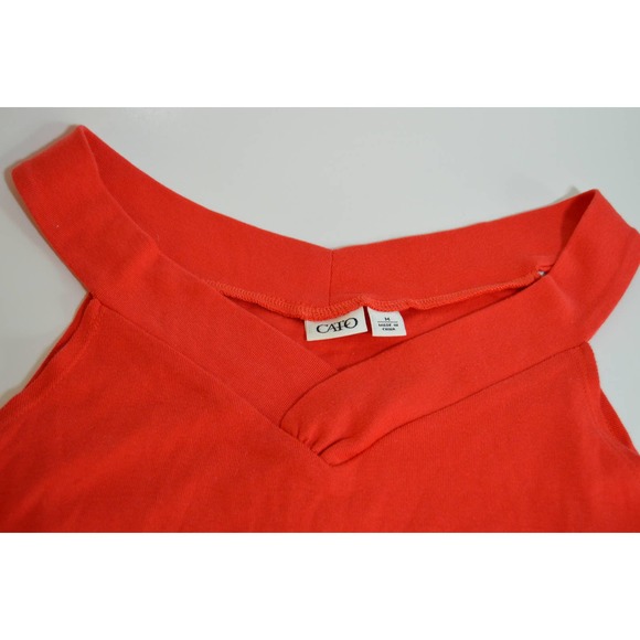 Y2K 90s red classic tank top Cato size medium - Picture 3 of 3